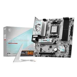 MB MSI B840M GAMING PLUS WIFI6E AM5 4XDDR5-8000O.C. 1XHDMI 1XPCIE4.0X16 2XM.2 4XSATA3 USB GLAN WIFI6E BT MATX FINO:15/06