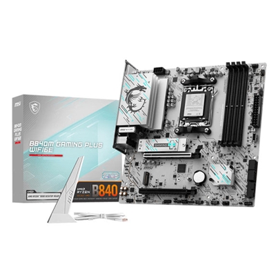MB MSI B840M GAMING PLUS WIFI6E AM5 4XDDR5-8000O.C. 1XHDMI 1XPCIE4.0X16 2XM.2 4XSATA3 USB GLAN WIFI6E BT MATX FINO:15/06