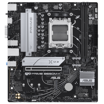 MB ASUS PRIME B650M-K B650 AM5 2XDDR5DC-8000(OC) HDMI VGA 1XPCIE4.0X16 4XSATA3 M.2 USB3.2 MATX 90MB1F60-M0EAY0