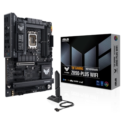 MB ASUS TUF GAMING Z890-PLUS WIFI Z890 LGA1851 4XDDR5DC-8600O.C 1XPCIE5.0X16 DP HDMI 4XSATA3R 4XM.2 WI-FI BT ATX 90MB FINO:30/06