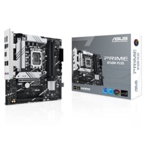 MB ASUS PRIME B760M-PLUS B760 LGA1700 4XDDR5DC-7200O.C. 1XPCIE4.0X16 DP HDMI 4XSATA3R 2XM.2 GBLAN MATX 90MB1GY0-M0EAY FINO:30/06