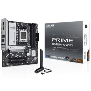 MB ASUS PRIME B840M-A WIFI B840 AM5 4XDDR5DC-7600(OC) HDMI 1XPCIE4.0X16 4XSATA3 3XM.2 WIFI-6E BT USB MATX 90MB1J20-M0 FINO:30/06