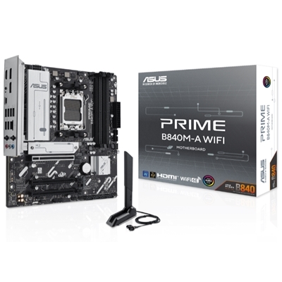 MB ASUS PRIME B840M-A WIFI B840 AM5 4XDDR5DC-7600(OC) HDMI 1XPCIE4.0X16 4XSATA3 3XM.2 WIFI-6E BT USB MATX 90MB1J20-M0 FINO:30/06