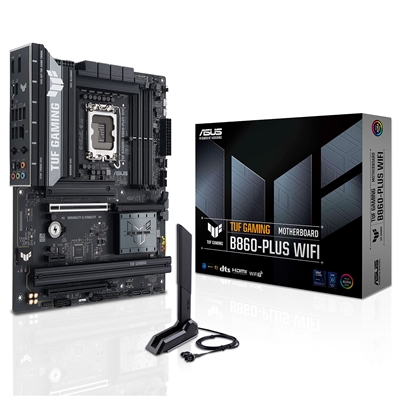 MB ASUS TUF GAMING B860-PLUS WIFI B860 LGA1851 4XDDR5DC-8666(OC) HDMI 1XPCIE5.0X16 4XSATA3 3XM.2 WIFI BT USB ATX 90MB FINO:30/06