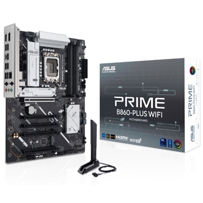 MB ASUS PRIME B860-PLUS WIFI B860 LGA1851 4XDDR5DC-8200(OC) HDMI DP 1XPCIE5.0X16 4XSATA3 2XM.2 WIFI BT USB ATX 90MB1K FINO:30/06