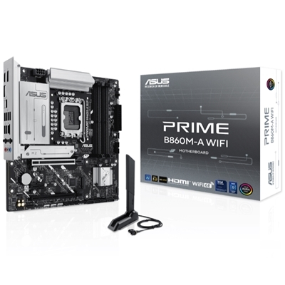 MB ASUS PRIME B860M-A WIFI B860 LGA1851 4XDDR5DC-8400(OC) HDMI DP 1XPCIE5.0X16 4XSATA3 2XM.2 WIFI BT USB ATX 90MB1JY0 FINO:30/06