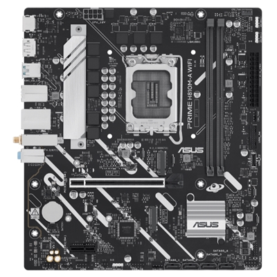 MB ASUS PRIME H810M-A WIFI H810 LGA1851 2XDDR5DC-6400HDMI DP 1XPCIE4.0X16 2XM.2 4XSATA3WIFI BT USB MATX 90MB1KJ0-M0EA FINO:30/06