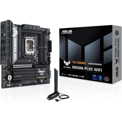 MB ASUS TUF GAMING B860M-PLUS WIFI B860 LGA1851 4XDDR5DC-8800OC HDMI DP 1XPCIE5.0X16 4XSATA3 3XM.2 WIFI BT MATX 90MB1 FINO:30/06