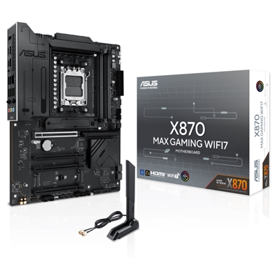 MB ASUS X870 MAX GAMING WIFI7 X870 AM5 4XDDR5DC-8000(OC) HDMI 1XPCIE5.0X16 4XSATA3 3XM.2 WIFI7 BT ATX 90MB1LY0-M0EAY0