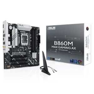 MB ASUS B860M MAX GAMING AX B860 LGA1851 4XDDR5DC-8666(OC) DP 1XPCIE5.0X16 4XSATA3 3XM.2 WIFI6 BT MATX 90MB1JZ0-M0EAY FINO:30/06
