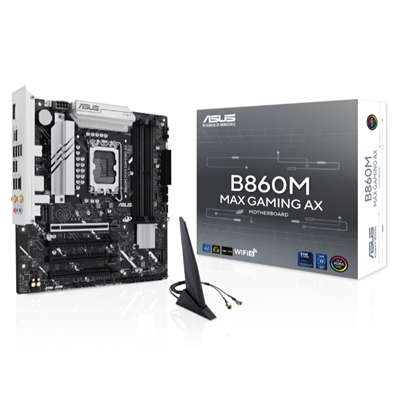 MB ASUS B860M MAX GAMING AX B860 LGA1851 4XDDR5DC-8666(OC) DP 1XPCIE5.0X16 4XSATA3 3XM.2 WIFI6 BT MATX 90MB1JZ0-M0EAY FINO:30/06