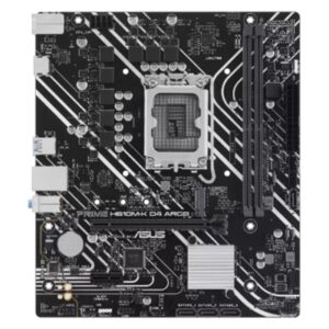 MB ASUS PRIME H610M-K D4 ARGB H610 LGA1700 2XDDR4DC-3200HDMI 1XPCIE4.0X16 4XSATA3 M2 GBLAN USB3.2 AURA MATX 90MB1HN FINO:30/06