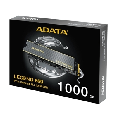 SSD-SOLID STATE DISK M.2(2280) NVME 1000GB(1TB) PCIE4.0X4 ADATA SLEG-860-1000GCS LEGEND 860 READ:6000MB/S-WRITE:4000MB/S