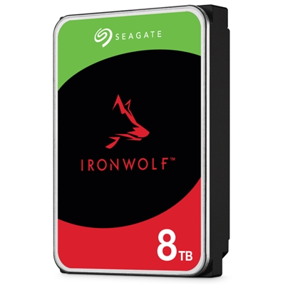 HARD DISK SATA3 3.5 X NAS 8000GB(8TB) SEAGATE IRONWOLF PER NAS ST8000VN002 5400RPM CACHE 256MB PER NAS DA 1 A 8 UNIT+Ç