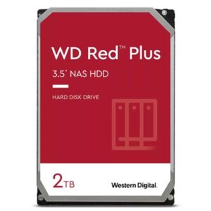 HARD DISK SATA3 3.5 X NAS 2000GB(2TB) WD20EFPX WD RED PLUS 64MB CACHE INTELLIPOWER