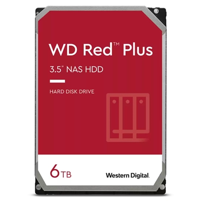 HARD DISK SATA3 3.5 X NAS 6000GB(6TB) WD60EFPX WD RED PLUS 256MB CACHE 5400RPM