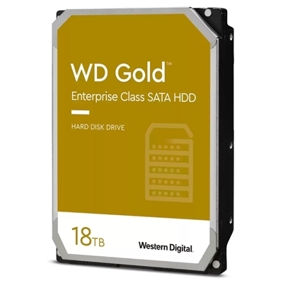 HARD DISK SATA3 3.5 ENTERPRISE 18000GB(18TB) WD181KRYZ WD GOLD 512MB CACHE 7200RPM CERTIFIED REPAIR