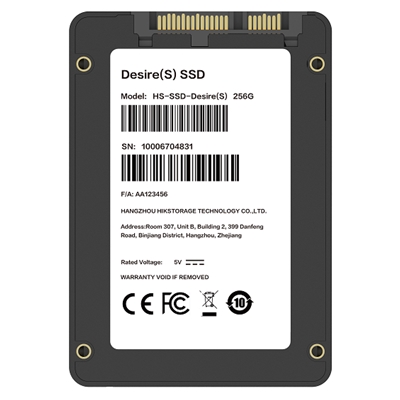 SSD-SOLID STATE DISK 2.5 256GB SATA3 HIKVISION DESIRE HS-SSD-DESIRE(S) - READ:500MB/S-WRITE:400MB/S