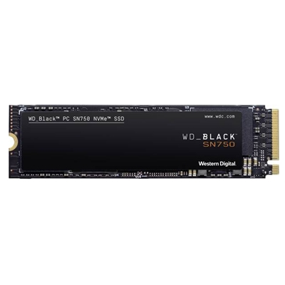 SSD-SOLID STATE DISK M.2(2280) NVME500GB PCIE3.0X4 WD BLACK SN750 WDS500G3X0C READ:3470MB/S-WRITE:2600MB/S