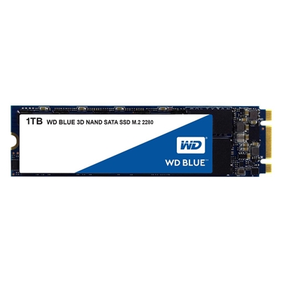 SSD-SOLID STATE DISK M.2(2280) 1000GB (1TB) SATA3 WD BLUE WDS100T2B0B READ:560MB/S-WRITE:530MB/S