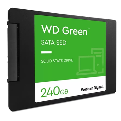 SSD-SOLID STATE DISK 2.5  240GB SATA3 WD GREEN WDS240G3G0A READ:540MB/S-WRITE:465MB/S