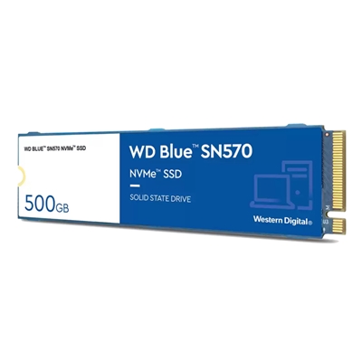 SSD-SOLID STATE DISK M.2(2280) 500GB PCIE3.0X4-NVME WD BLUE SN570 WDS500G3B0C READ:2400MB/S-WRITE:1750MB/S