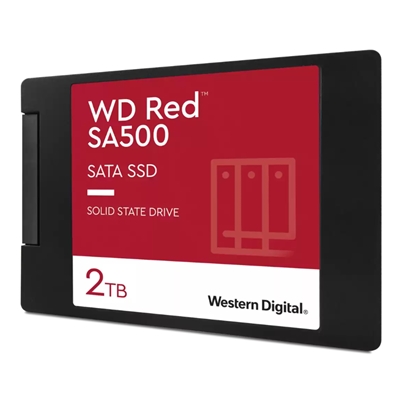 SSD-SOLID STATE DISK 2.5 2000GB (2TB) SATA3 WD RED WDS200T1R0A X NAS READ:560MB/S-WRITE:530MB/S