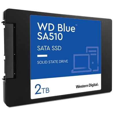 SSD-SOLID STATE DISK 2.5 2000GB (2TB) SATA3 WD BLUE SA510 WDS200T3B0A READ:560MB/S-WRITE:530MB/S