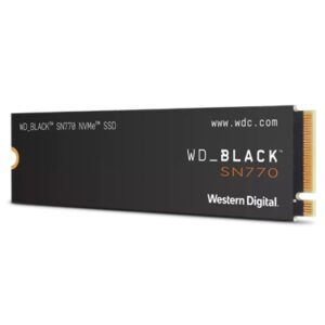 SSD-SOLID STATE DISK M.2(2280) NVME500GB PCIE4X4 WD BLACK SN770 WDS500G3X0E READ:5000MB/S-WRITE:4000MB/S