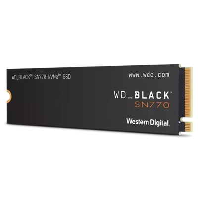 SSD-SOLID STATE DISK M.2(2280) NVME 1000GB(1TB) PCIE4X4 WD BLACK SN770 WDS100T3X0E READ:5150MB/S-WRITE:4900MB/S
