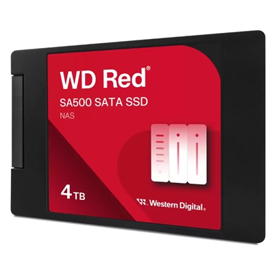 SSD-SOLID STATE DISK 2.5 4000GB(4TB) SATA3 WD RED WDS400T2R0A X NAS READ:560MB/S-WRITE:520MB/S