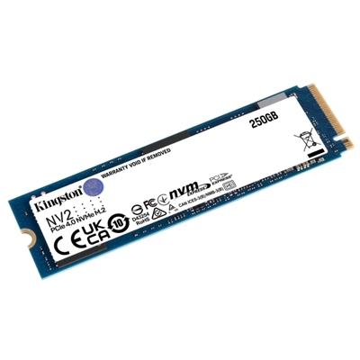SSD-SOLID STATE DISK M.2(2280) NVME  250GB PCIE4.0X4 KINGSTON SNV2S/250G READ:3000MB/S-WRITE:1300MB/S
