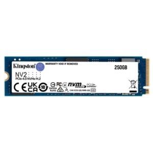 SSD-SOLID STATE DISK M.2(2280) NVME  250GB PCIE4.0X4 KINGSTON SNV2S/250G READ:3000MB/S-WRITE:1300MB/S