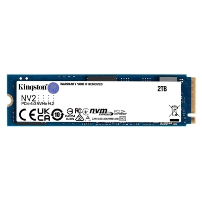 SSD-SOLID STATE DISK M.2(2280) NVME 2000GB(2TB) PCIE4.0X4 KINGSTON SNV2S/2000G READ:3500MB/S-WRITE:2100MB/S