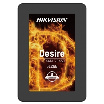 SSD-SOLID STATE DISK 2.5  512GB SATA3 HIKVISION DESIRE (HS-SSD-DESIRE(S)-512G) READ:560MB/S-WRITE:505MB/S