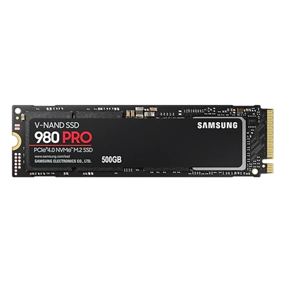 SSD-SOLID STATE DISK M.2(2280) NVME1.3 500GB PCIE4.0X4 SAMSUNG MZ-V8P500BW SSD980PRO READ:6900MB/S-WRITE:5000MB/S
