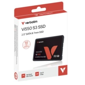 SSD-SOLID STATE DISK 2.5 512GB SATA3 VERBATIM VI550 S3 READ:520MB/S WRITE:500MB/S (49352)