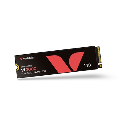 SSD-SOLID STATE DISK M.2(2280) NVME 1000GB(1TB) PCIE3.0X4 VERBATIM VI3000 READ:3100MB/S WRITE:2200MB/S (49375)