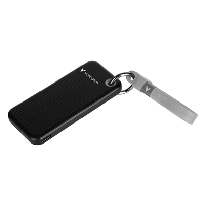 SSD ESTERNO 1000GB(1TB) USB 3.2 GEN2 USB-C VERBATIM NERO READ:1000MB/S WRITE:1000MB/S +PORTACHIAVI GRIGIO (32190)