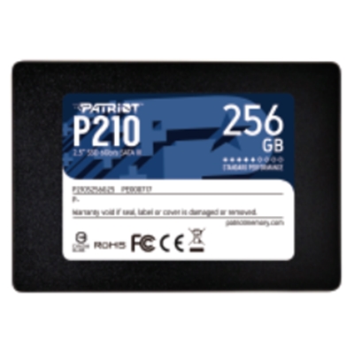 SSD-SOLID STATE DISK 2.5  256GB SATA3 PATRIOT P210S256G25 P210 READ:500MB/S-WRITE:400MB/S