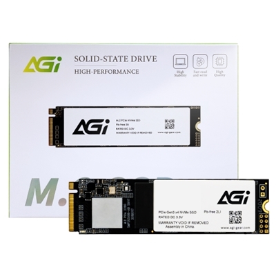 SSD-SOLID STATE DISK M.2(2280) NVME 1000GB(1TB) PCIE3.0X4 AGI AGI1T0G16AI198 READ:2000MB/S-WRITE:1690MB/S