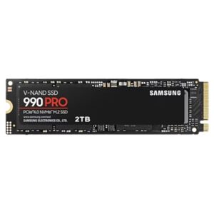 SSD-SOLID STATE DISK M.2(2280) 2000GB(2TB) PCIE4.0X4-NVME2.0 SAMSUNG MZ-V9P2T0BW SSD990PRO READ:7450MB/S-WRITE:6900MB/S
