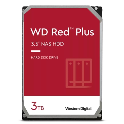HARD DISK SATA3 3.5 X NAS 3000GB(3TB) WD30EFPX WD RED PLUS 256MB CACHE 7200RPM MAX 8XSLOT