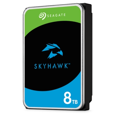HARD DISK SATA 3.5 8000GB(8TB) SEAGATE ST8000VX010 SKYHAWK 5900RPM CACHE 256MB 1-16 DRIVE BAYS