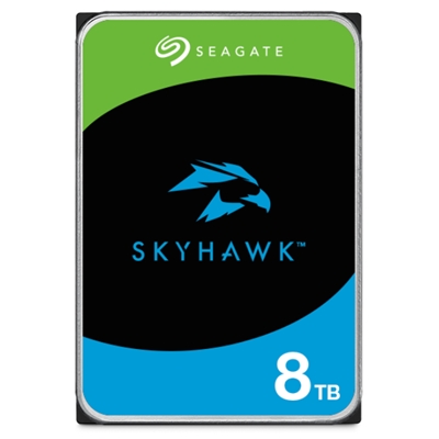 HARD DISK SATA 3.5 8000GB(8TB) SEAGATE ST8000VX010 SKYHAWK 5900RPM CACHE 256MB 1-16 DRIVE BAYS