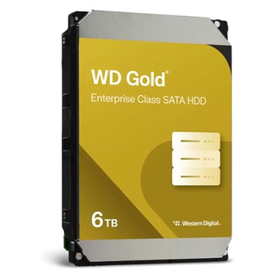 HARD DISK SATA3 3.5 ENTERPRISE 6000GB(6TB) WD6004FRYZ WD GOLD 256MB CACHE 7200RPM