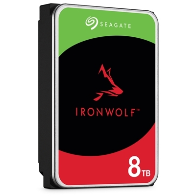 HARD DISK SATA3 3.5 X NAS 8000GB(8TB) SEAGATE IRONWOLF ST8000VN004 7200RPM CACHE 256MB