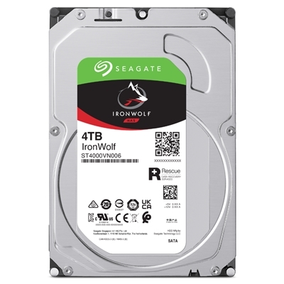 HARD DISK SATA3 3.5 X NAS 4000GB(4TB) SEAGATE IRONWOLF ST4000VN006 5400RPM CACHE 256MB PER NAS DA 1 A 8 UNIT