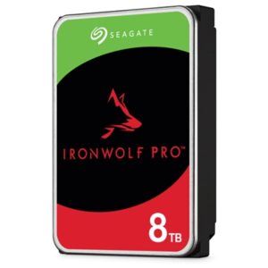 HARD DISK SATA3 3.5 X NAS 8000GB(8TB) SEAGATE IRONWOLF PRO ST8000NT001 7200RPM CACHE 256MB PER NAS ALLOGGIAMENTI ILLIMITATI