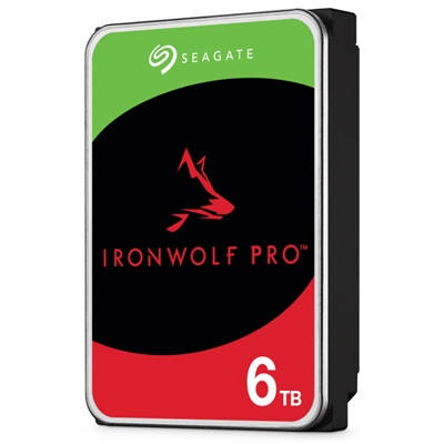 HARD DISK SATA3 3.5 X NAS 6000GB(6TB) SEAGATE IRONWOLF PRO ST6000NT001 7200RPM CACHE 256MB PER NAS ALLOGGIAMENTI ILLIMITATI